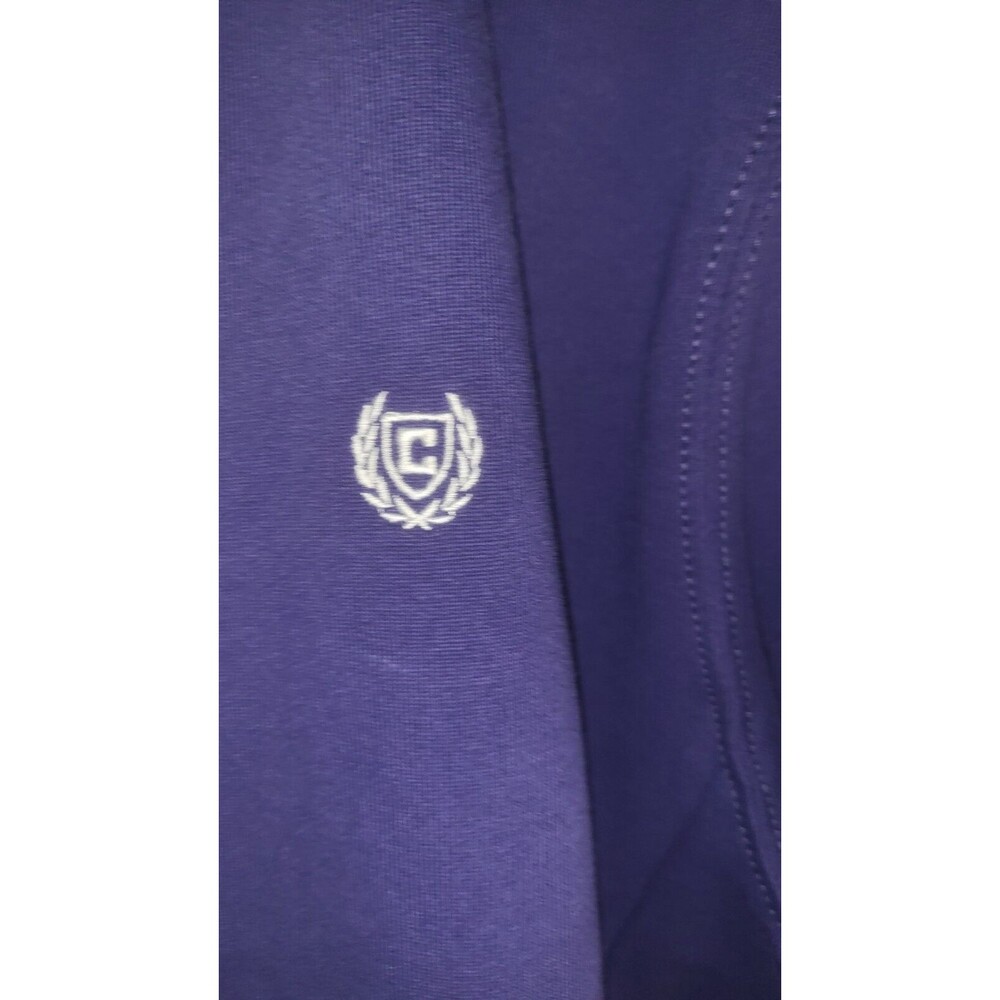 Chaps Everyday Fleece Sweatshirt Men's XL Long Sleeve Embroidered Logo Navy - Picture 4 of 4